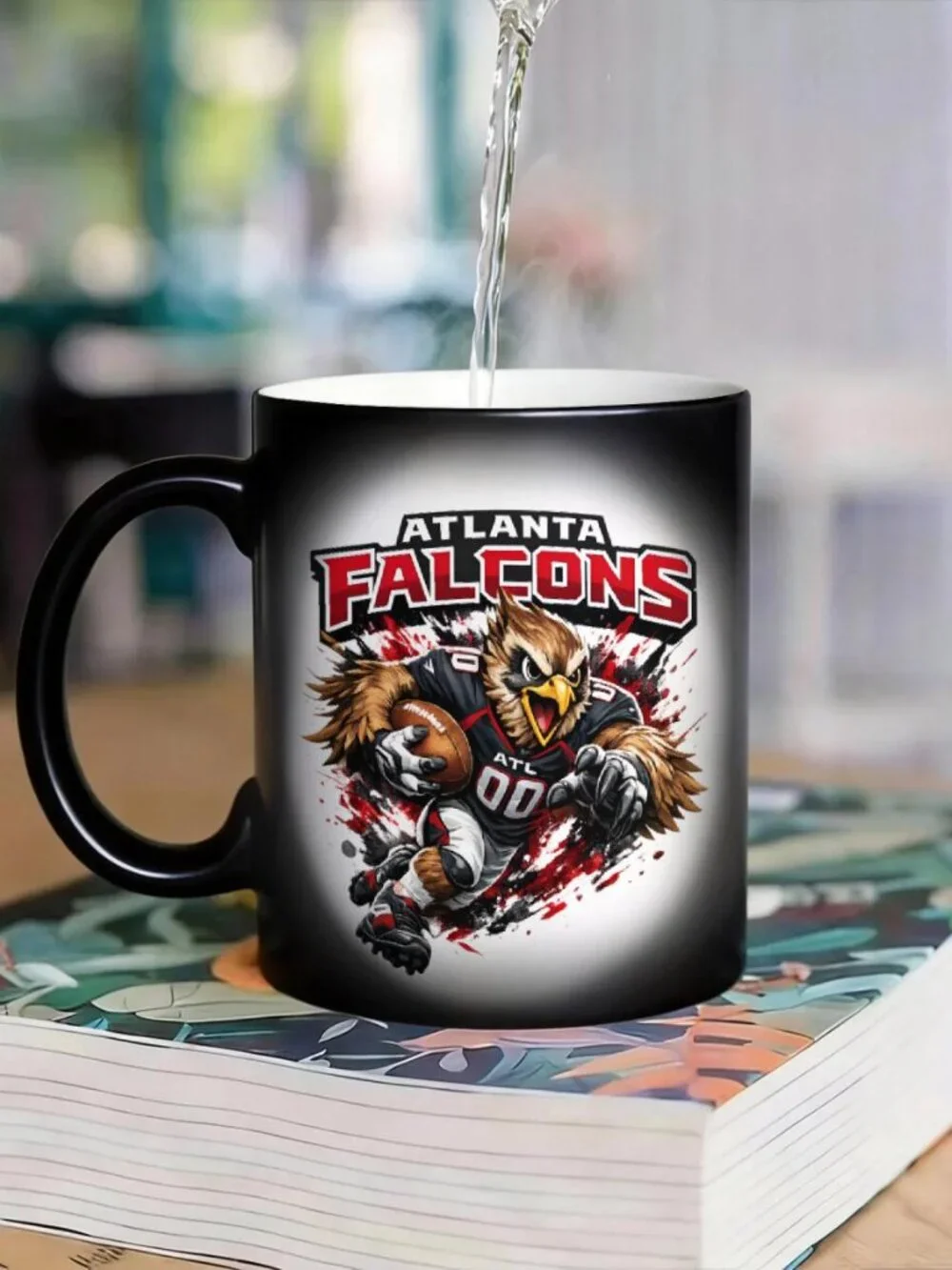 Atlanta Falcons Matte Heat Reactive Mug NFL Football Fan Cup 11oz